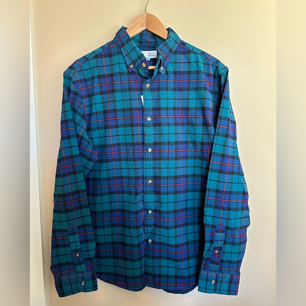 Old Navy Men’s Long Sleeve Shirt Plaid Size L NWT